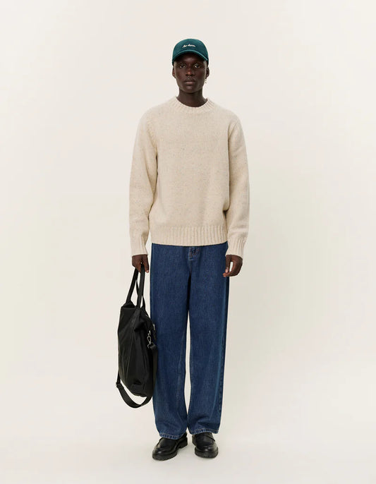 Les Deux Gary Fleck Wool Crewneck Lt Sand