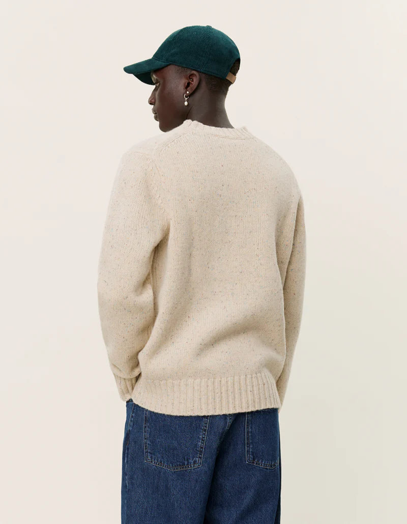 Les Deux Gary Fleck Wool Crewneck Lt Sand