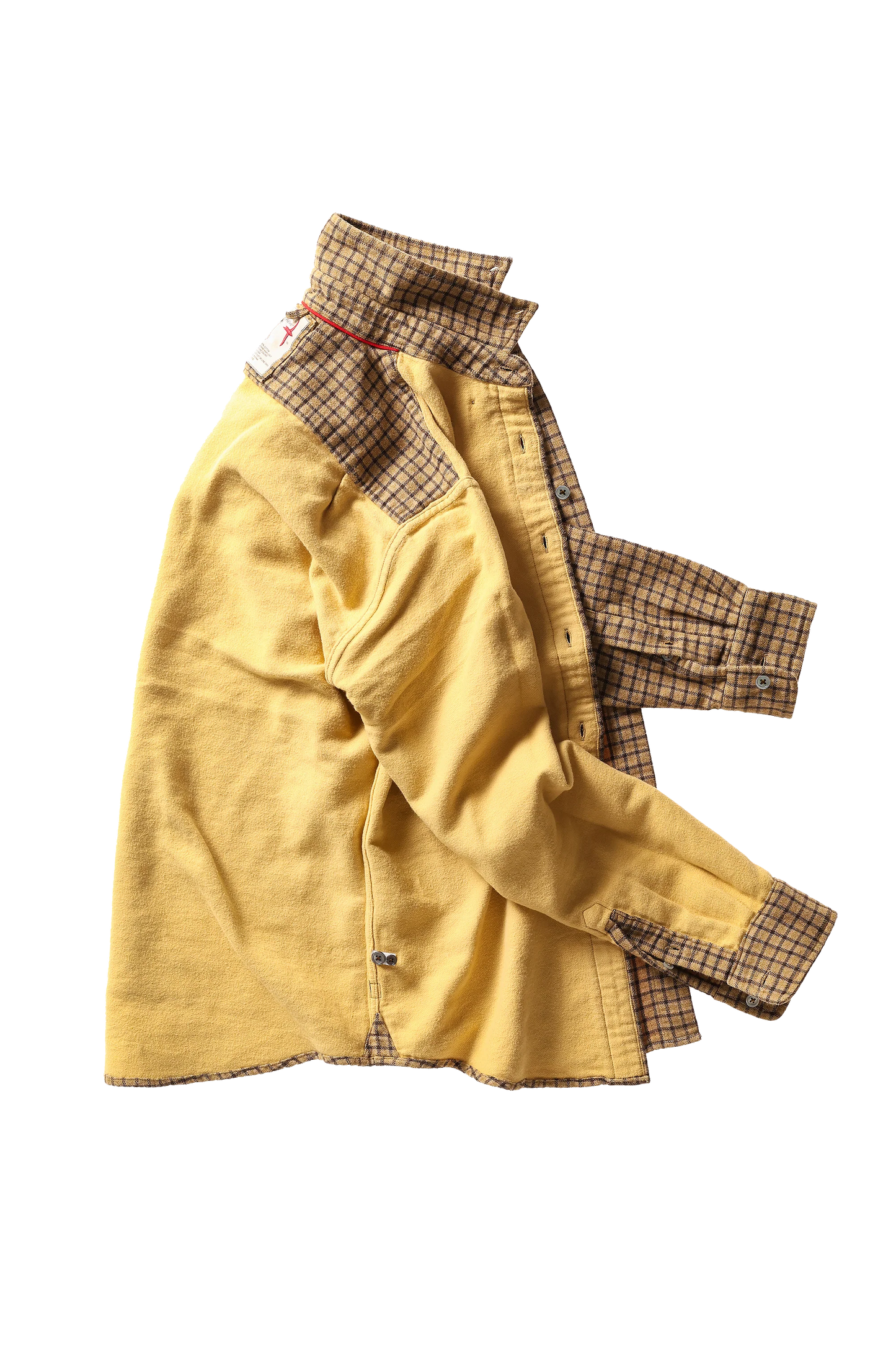 Relwen Chamois Lined Flannel Gold Tweed Guncheck