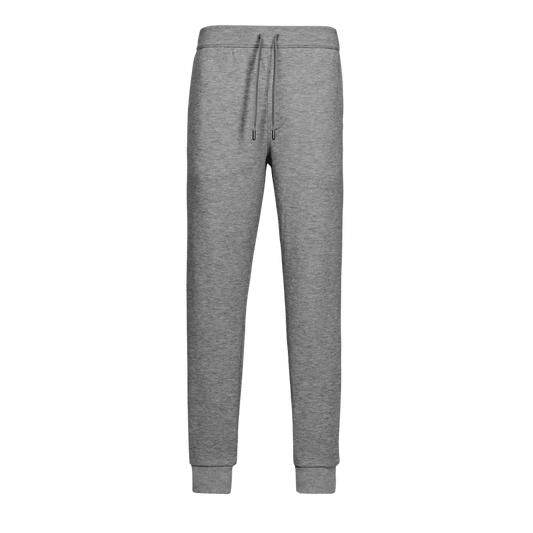 Greyson Troy slim-fit jogger pants in medium grey heather with drawstring waist and ribbed cuffs