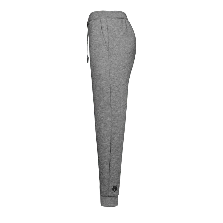 Greyson Troy jogger pants in medium grey heather with tapered fit and ribbed cuffs