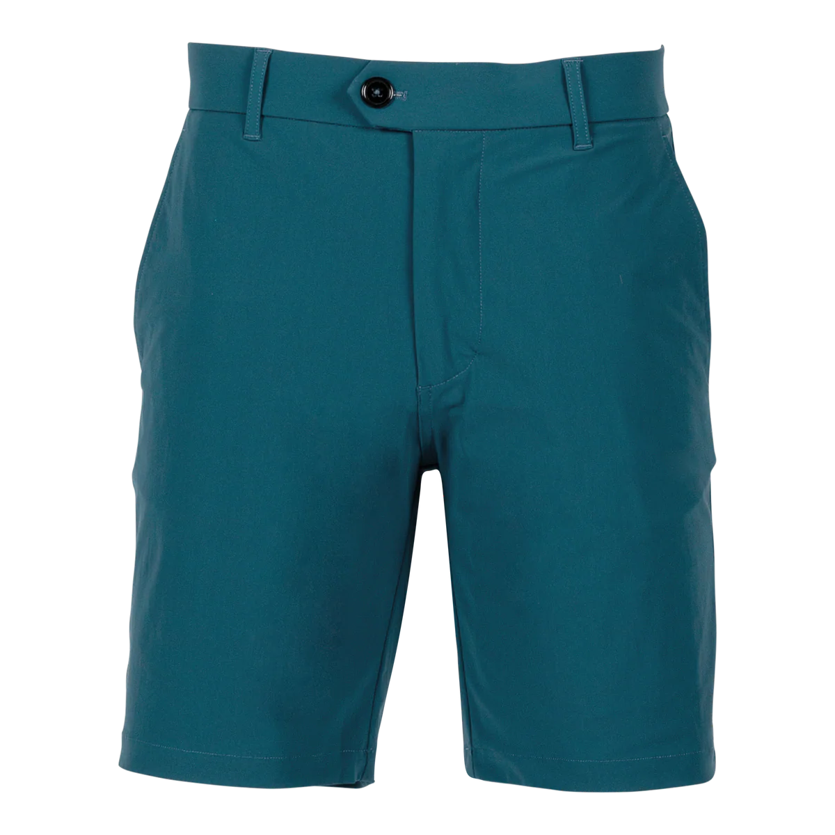 Greyson 8" Montauk Short Grove - teal golf shorts with button closure and belt loops