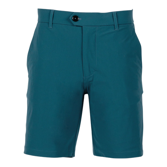 Greyson 8" Montauk Short Grove - teal golf shorts with button closure and belt loops