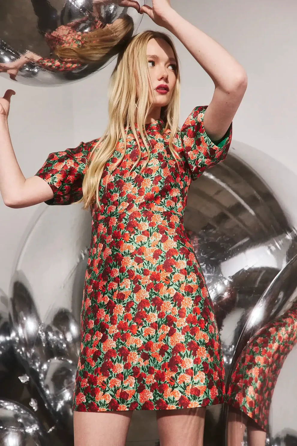 Hunter Bell Harmony Dress Crimson Blossom