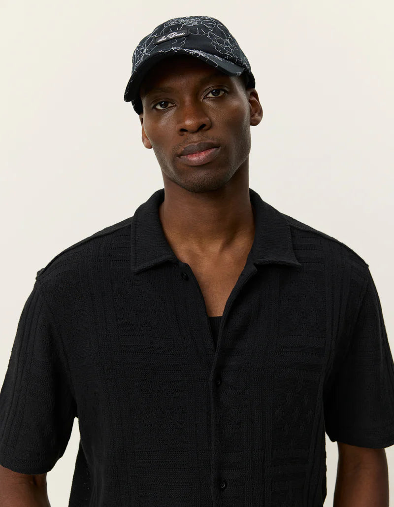 Les Deux Hector Pointelle SS Shirt Black