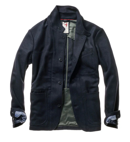 Relwen Heritage Trap Blazer Dk Navy Whipcord