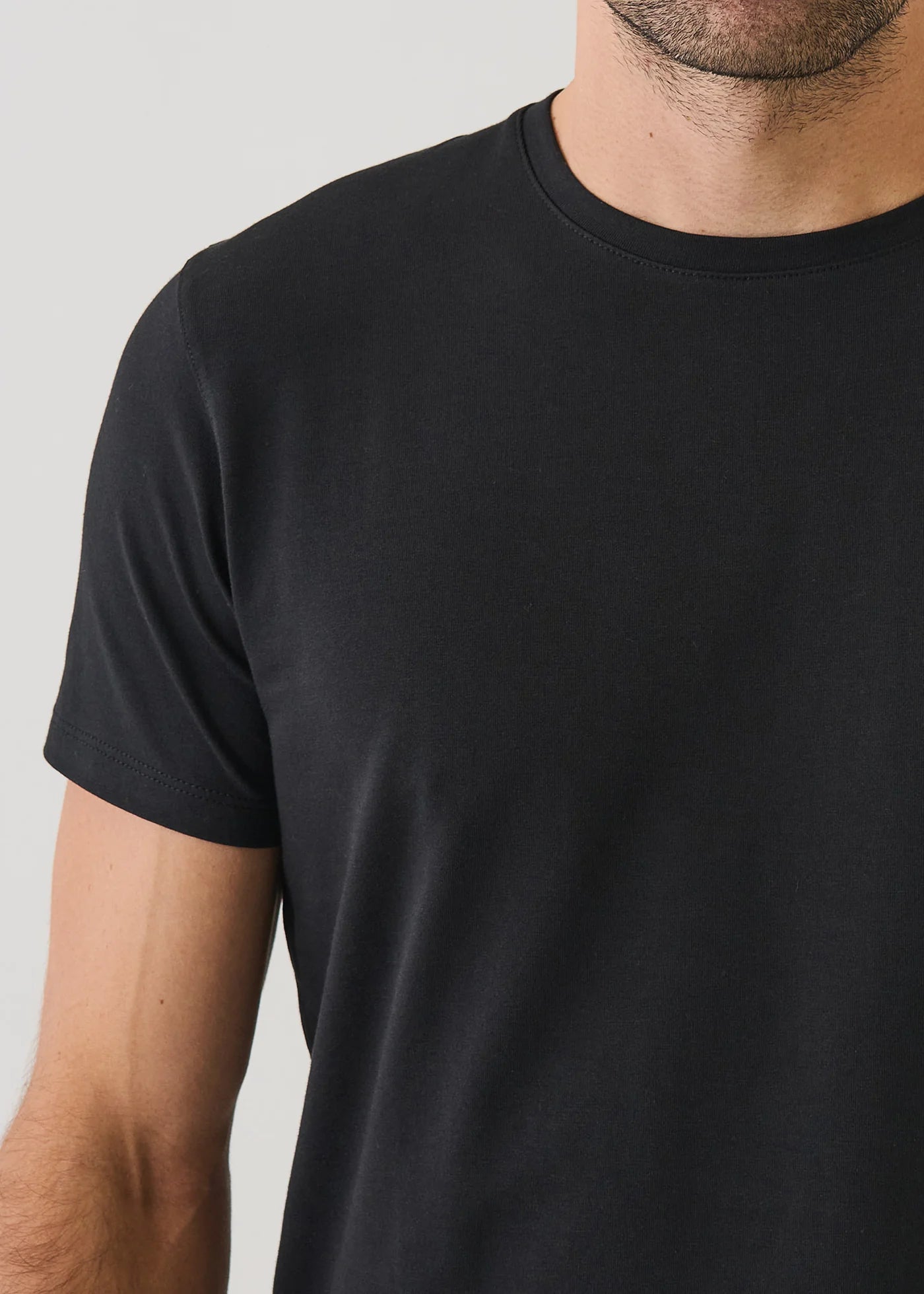 Patrick Assaraf SS Iconic Crew Tee Black