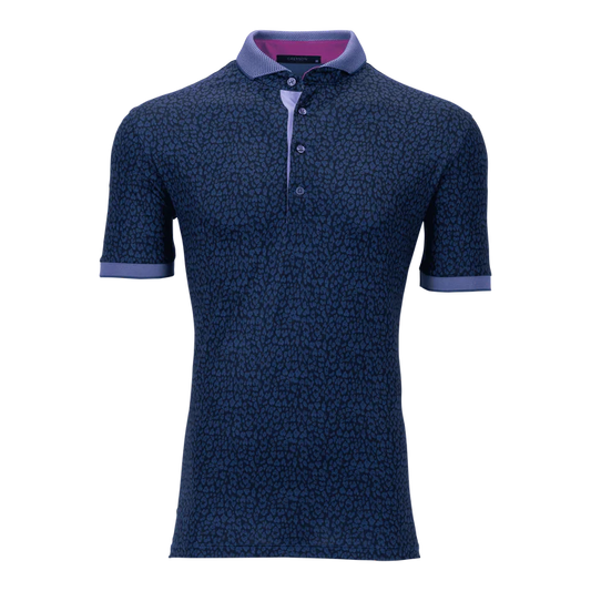 Greyson Camo Jag Polo Maltese Blue