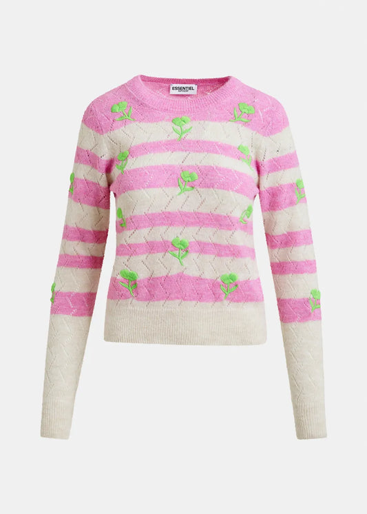 Essential Antwerp Jivine Knit Pullover Pinky Sugar