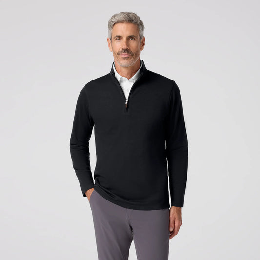 Mizzen + Main KPI 1/4 Zip Black