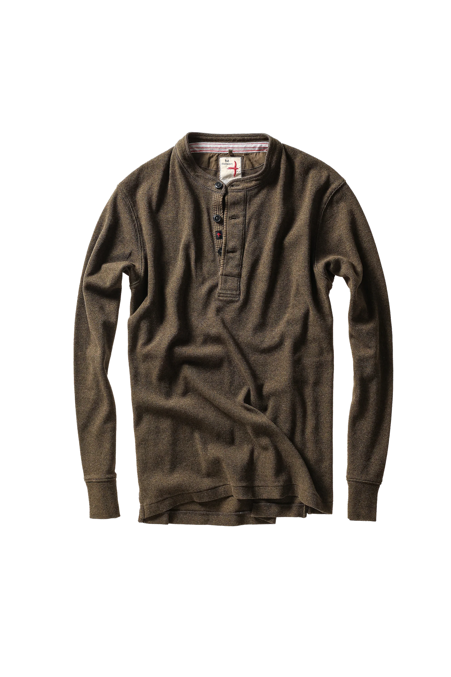 Relwen French Rib Henley Loden