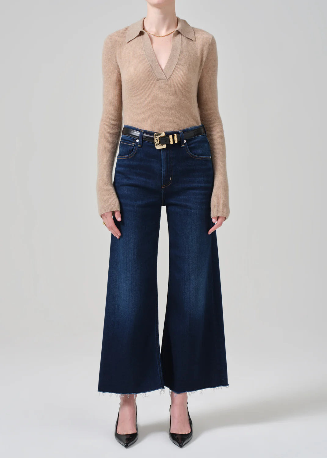 Citizens of Humanity Lyra Wide Leg Crop Lotus