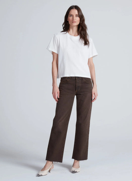 ASKK Low Rise Straight Distressed Brown
