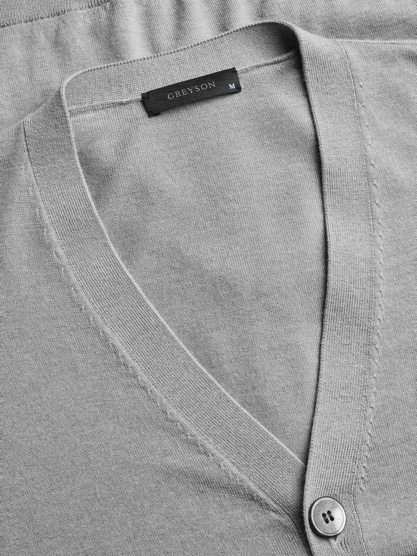 Greyson Saratoga Cardigan Lt Grey Heather