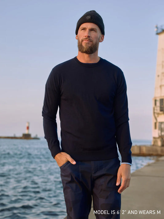 Greyson Saratoga Crew Neck Maltese Blue