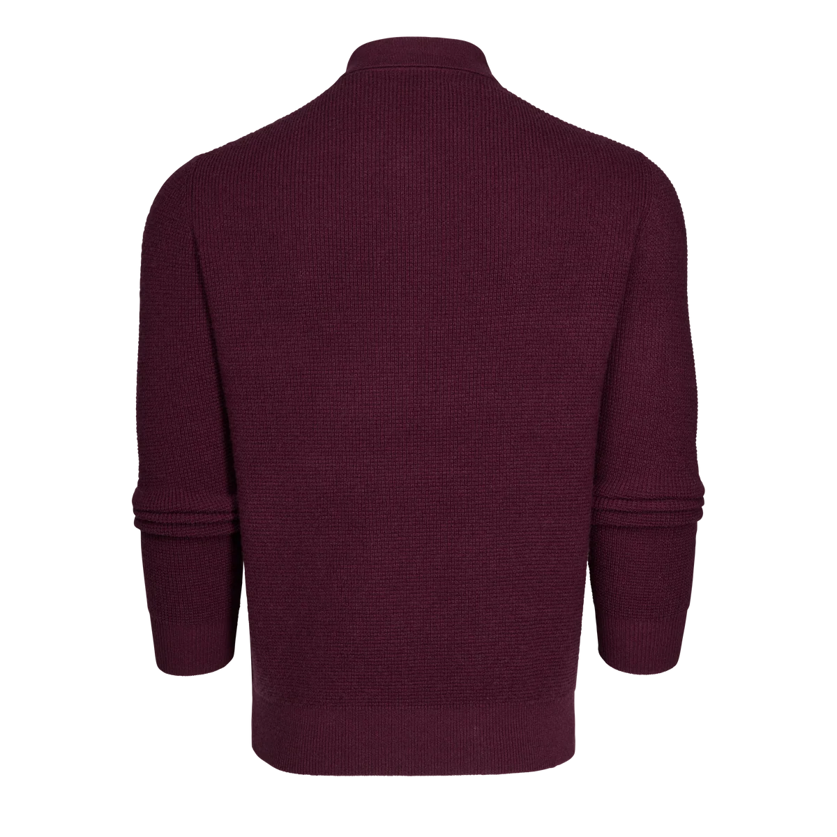 Greyson Saratoga Waffle Stitch Sweater Polo Merlot