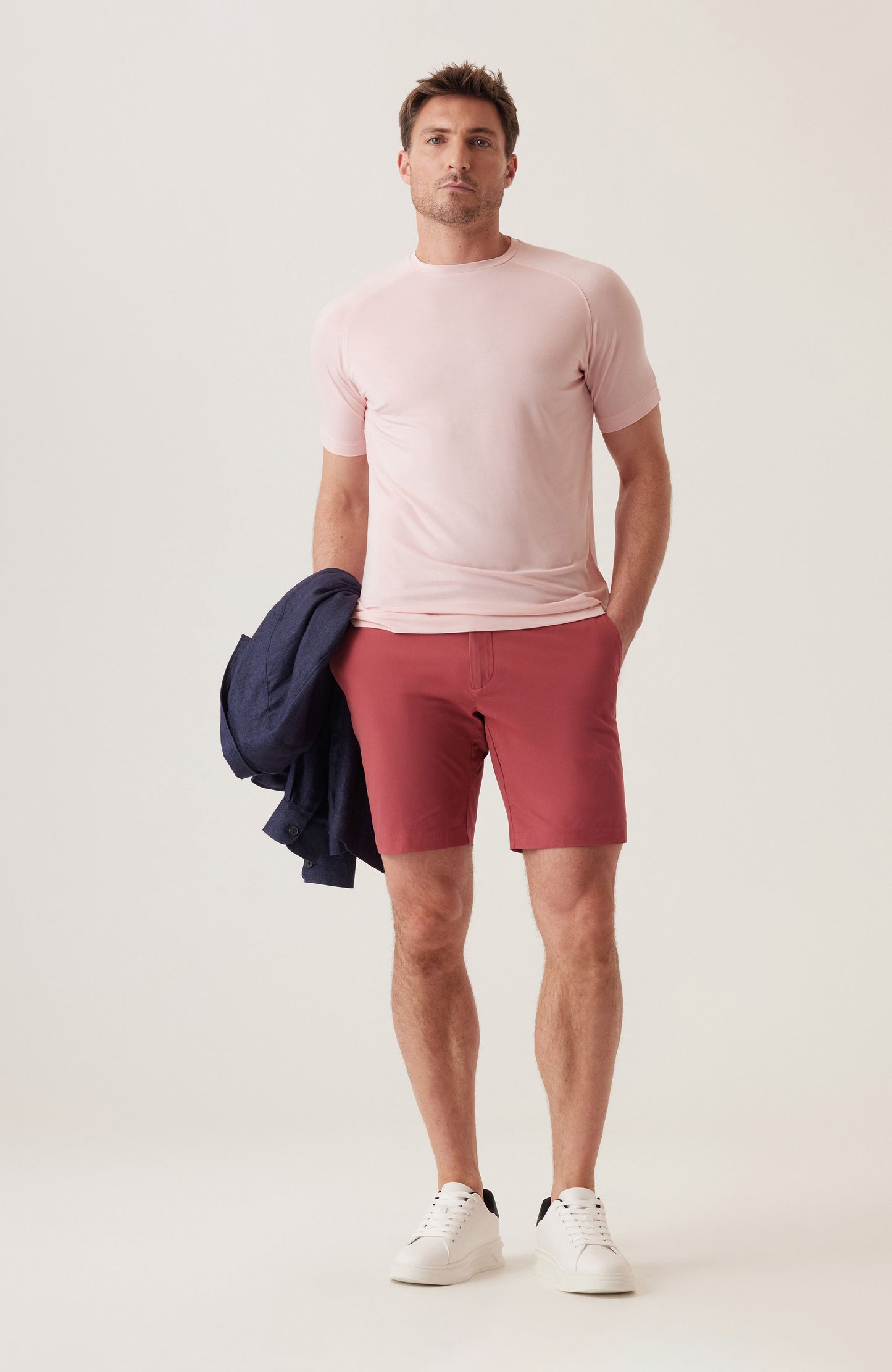 Deke Galaxy Bermuda in Stretch Twill Nantucket Red