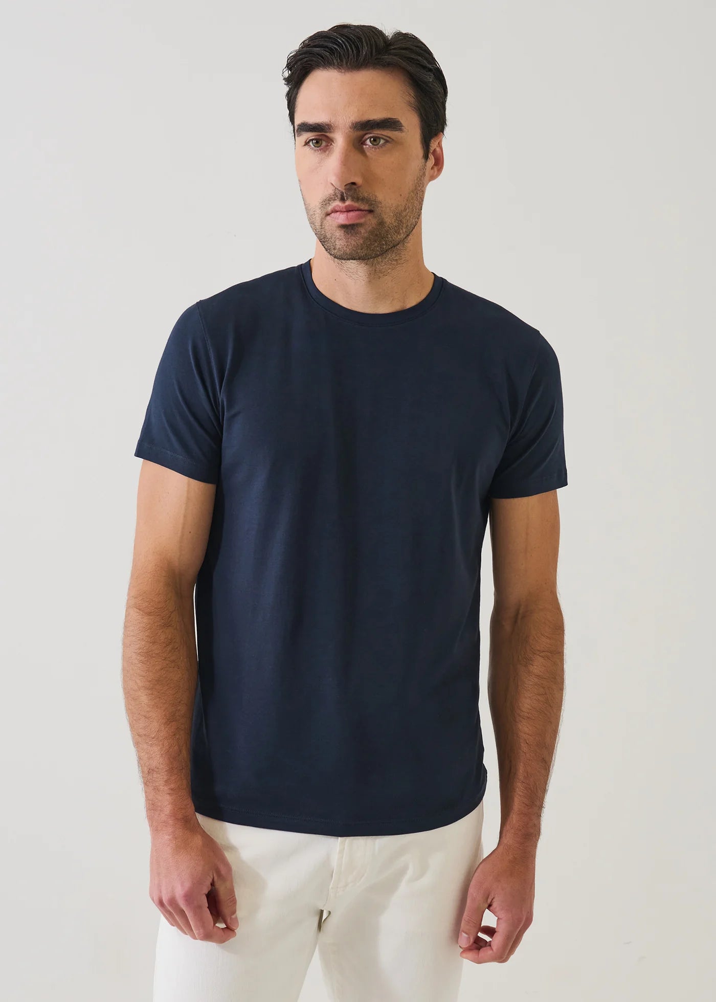 Patrick Assaraf SS Iconic Crew Tee Midnight