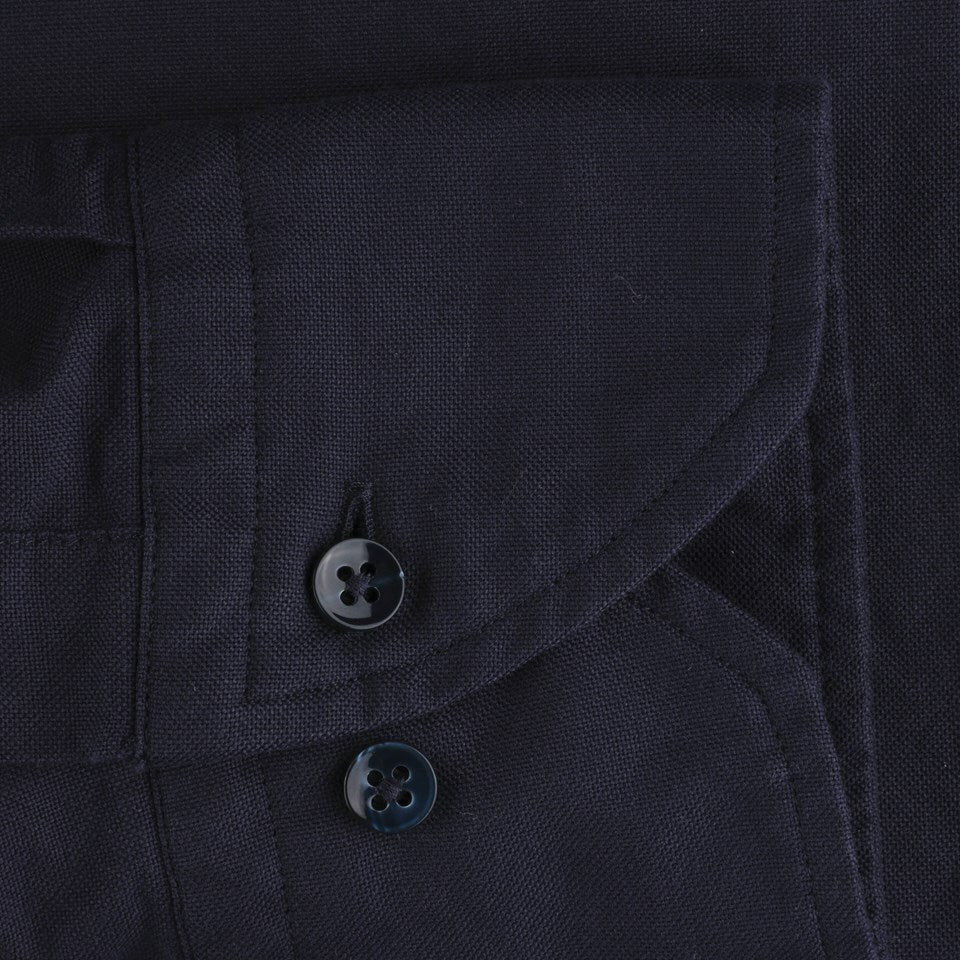 Stenstroms Fitted Solid Navy Shirt 180