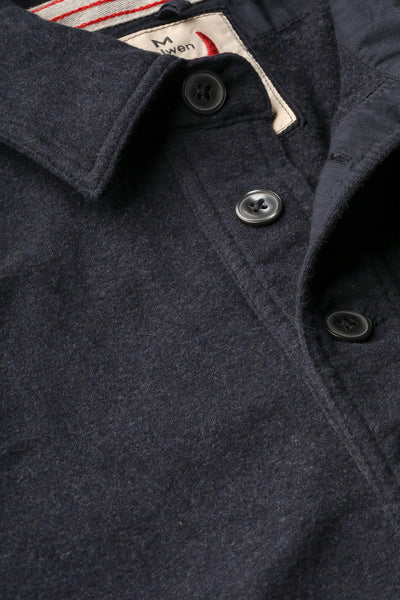 Relwen Loopback LS Polo Navy Heather