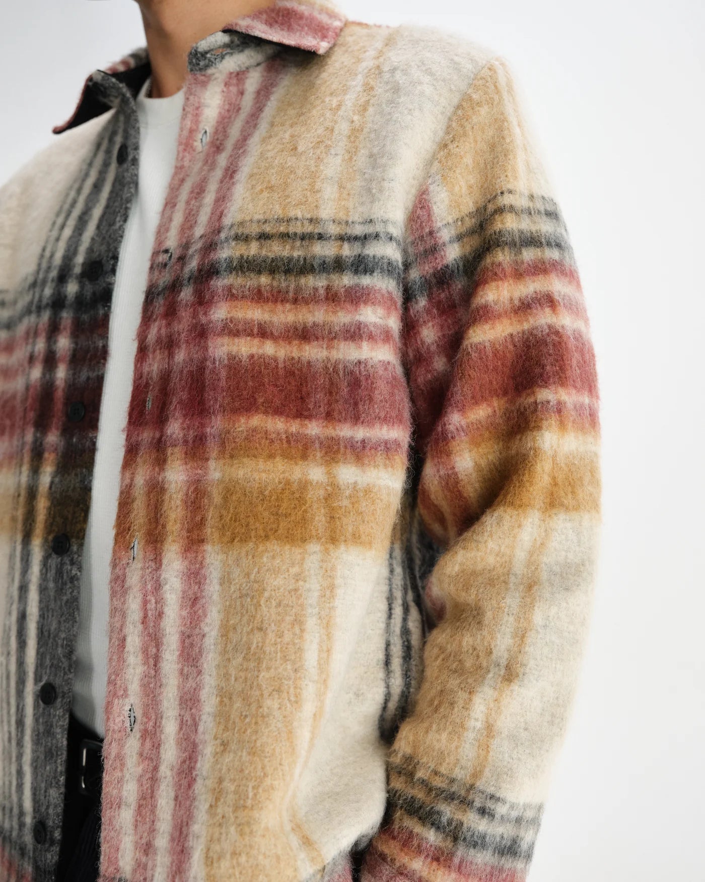 Wax London Nolan Overshirt Natural/Multi Check