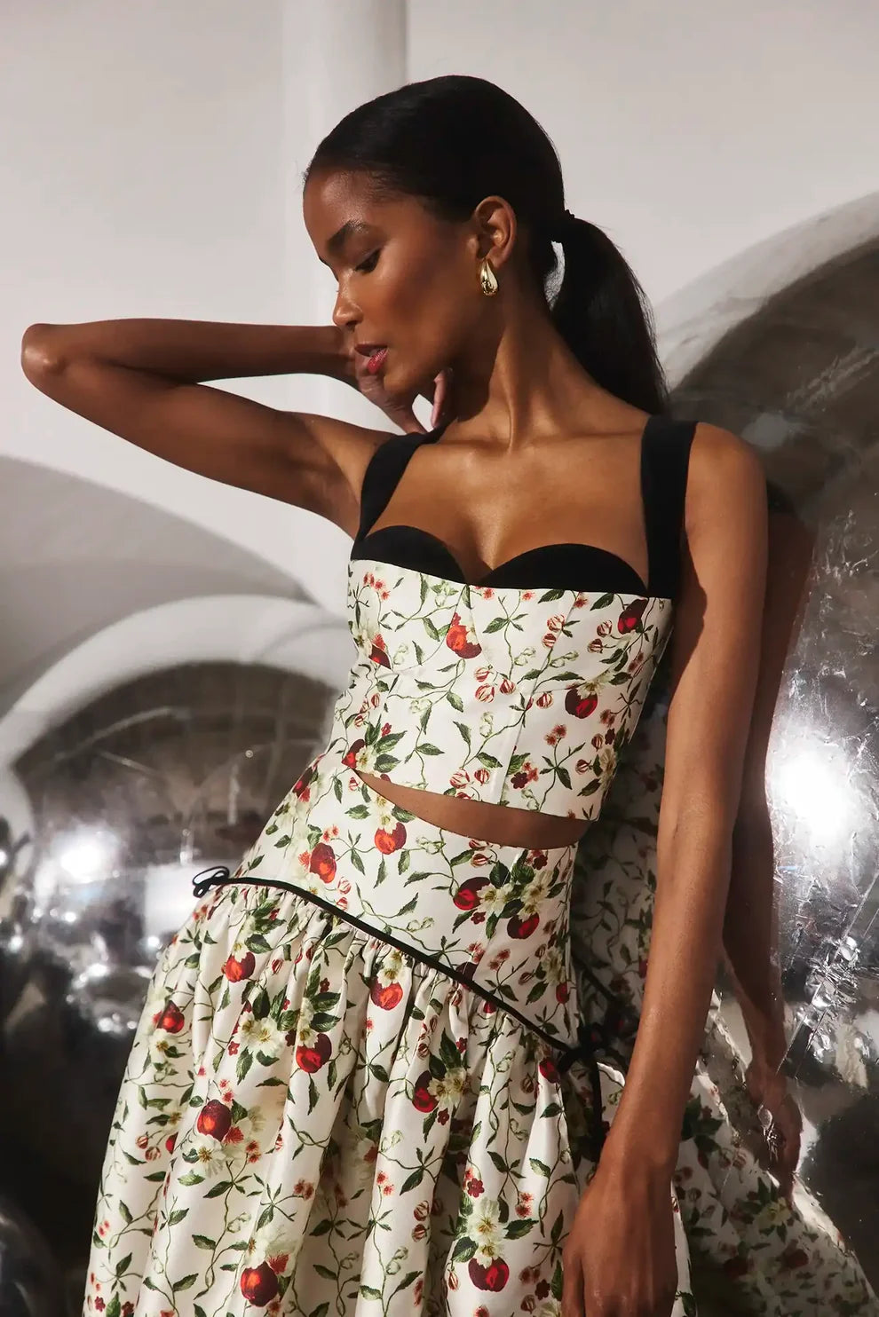 Hunter Bell Nolita Skirt Camellia Ivory