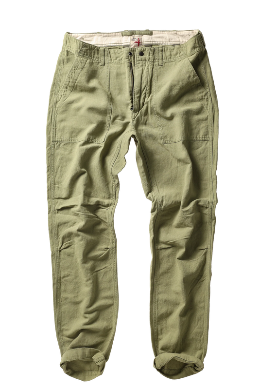 Relwen Cotton/Linen Supply Pant Lt Olive