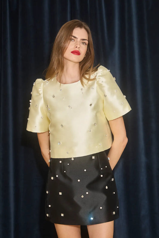 Hunter Bell Olivia Top Ivory