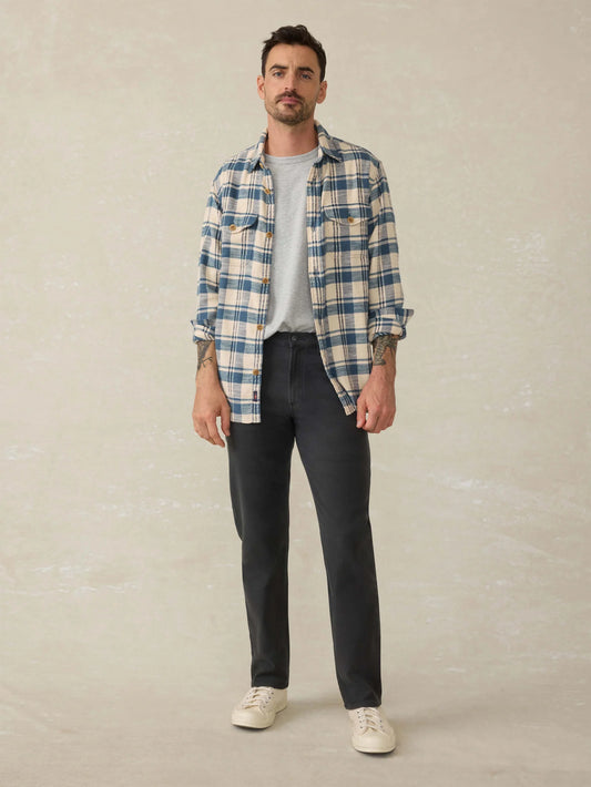 Faherty Stretch Terry 5 Pocket Onyx Black