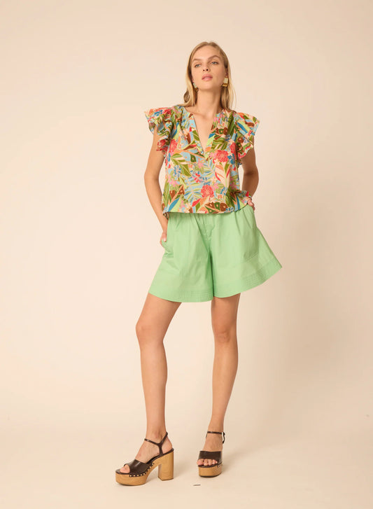 Gilner Farrar Orla Blouse Amazonian Print