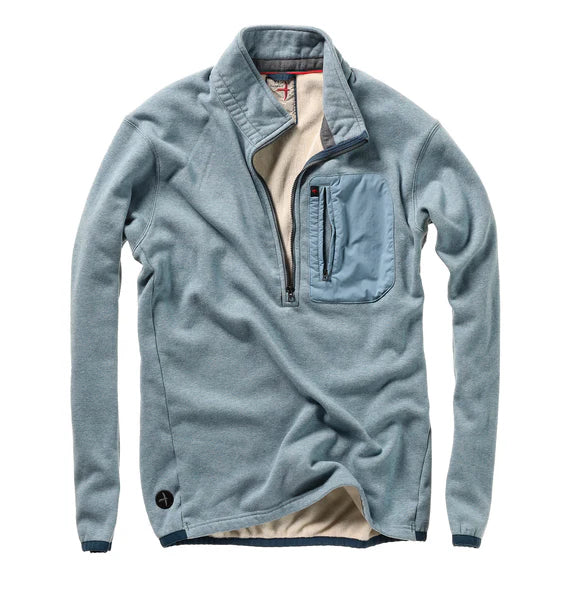 Relwen Micropile Half Zip Sky Blue