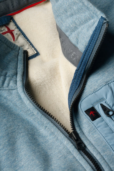 Relwen Micropile Half Zip Sky Blue