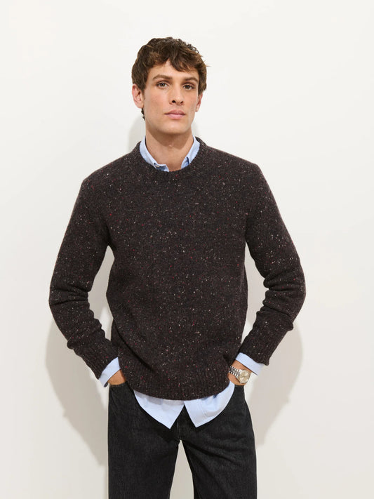 Alex Mill Donegal Crewneck Sweater Pinot Noir