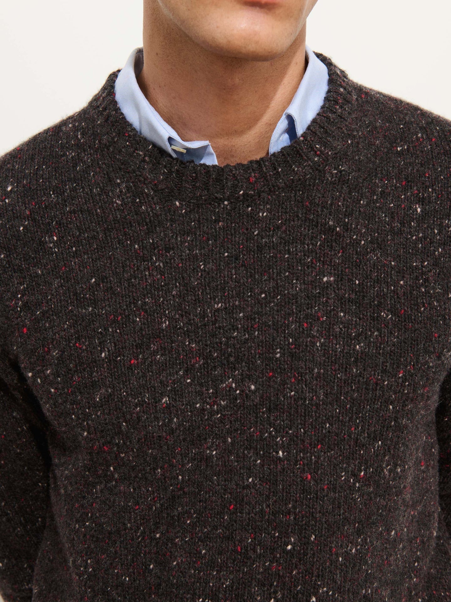 Alex Mill Donegal Crewneck Sweater Pinot Noir