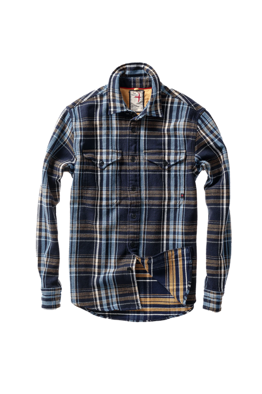 Relwen Mountain Flannel Navy Multi Plaid