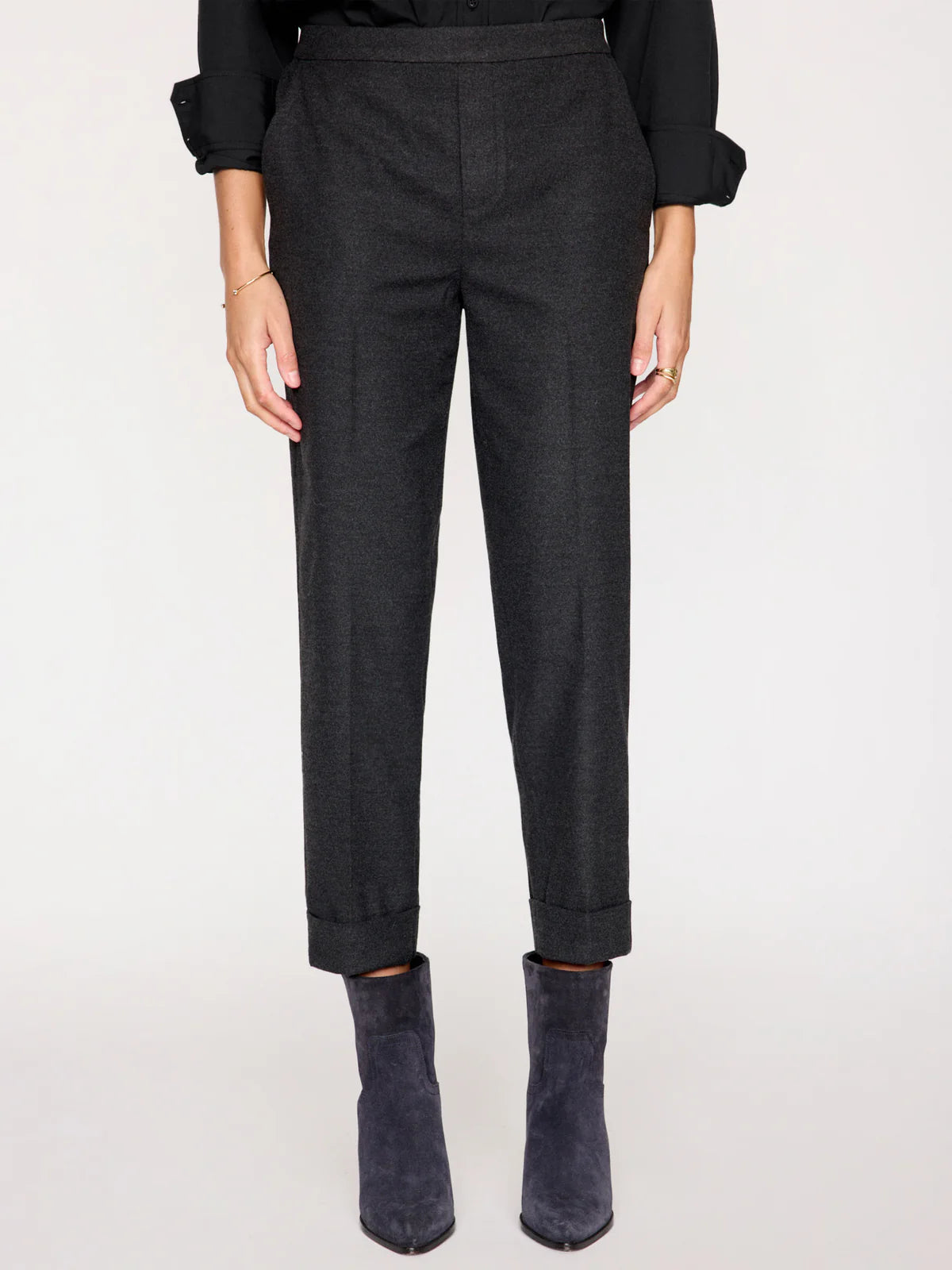 Brochu Walker Westport Brushed Pant Dk Charcoal Melange