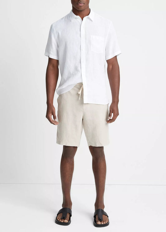 Vince Drawstring Hemp Short Pumice Rock