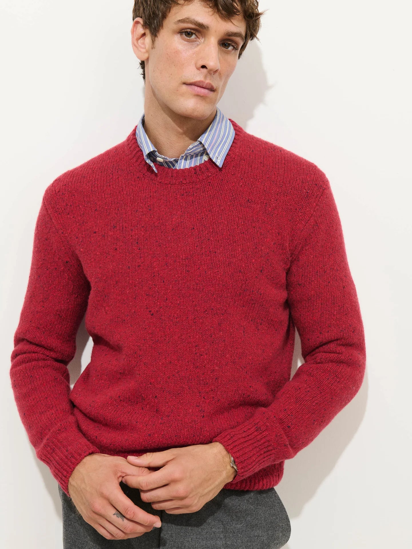 Alex Mill Donegal Crewneck Sweater Red