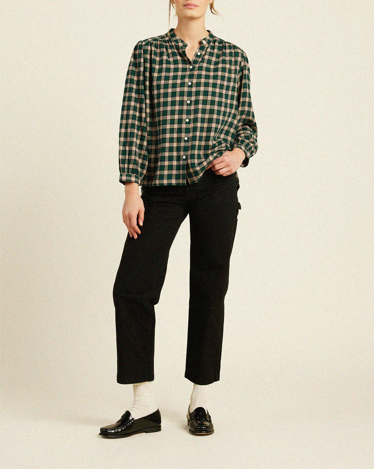 Trovata Clara Blouse Roebuck Plaid