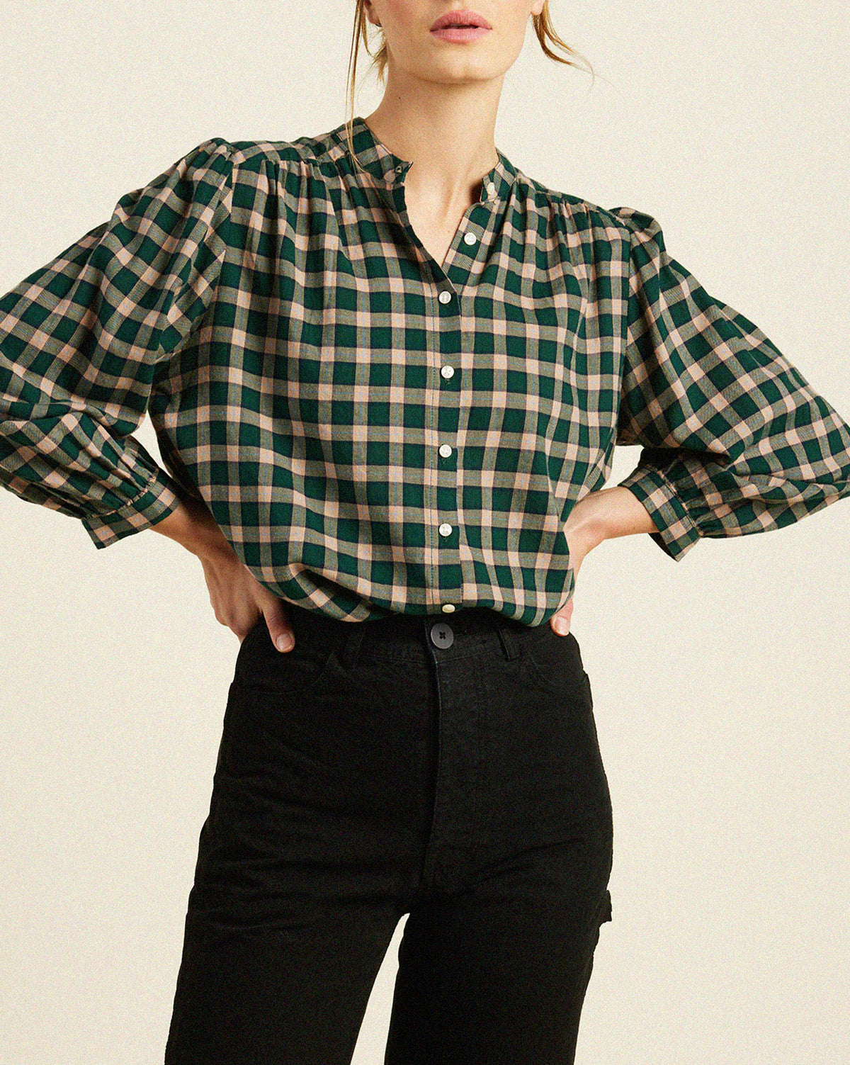 Trovata Clara Blouse Roebuck Plaid