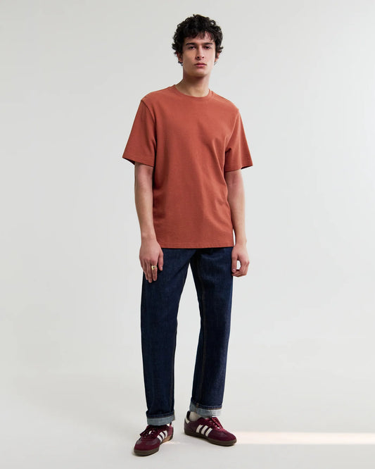Wax London Dean SS Tee Jolt Rust