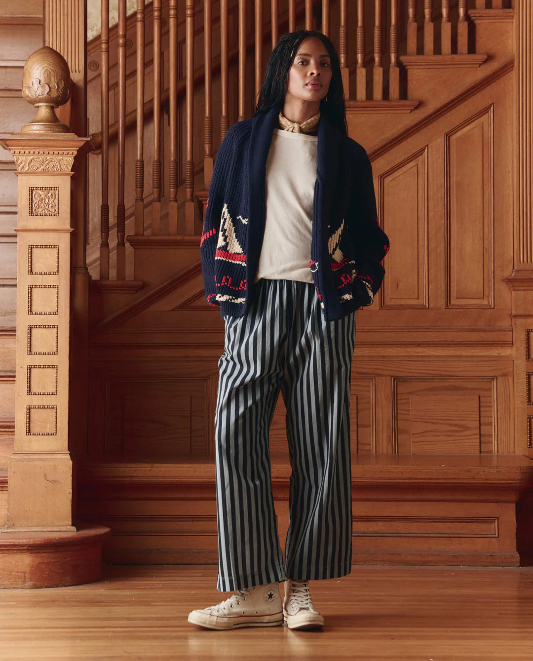 The Great The Sailboat Lodge Cardigan Dark Navy