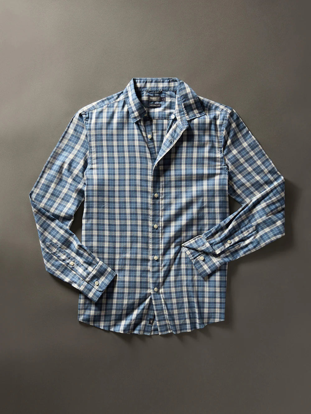 Faherty The Movement Sport Shirt Seaside Blue Plaid