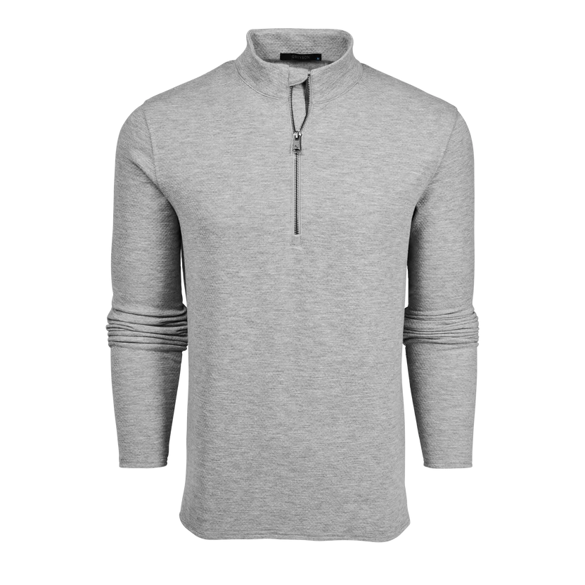 Greyson Troy 1/4 Zip Smoke Heather