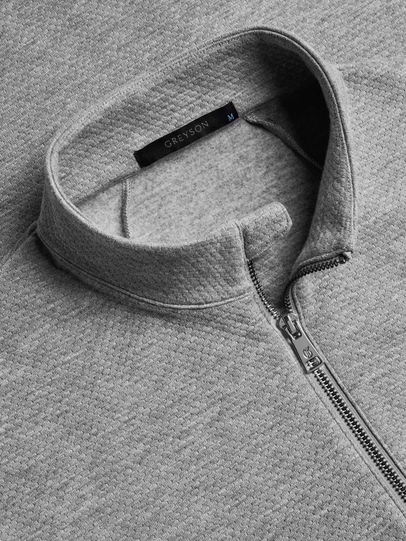 Greyson Troy 1/4 Zip Smoke Heather