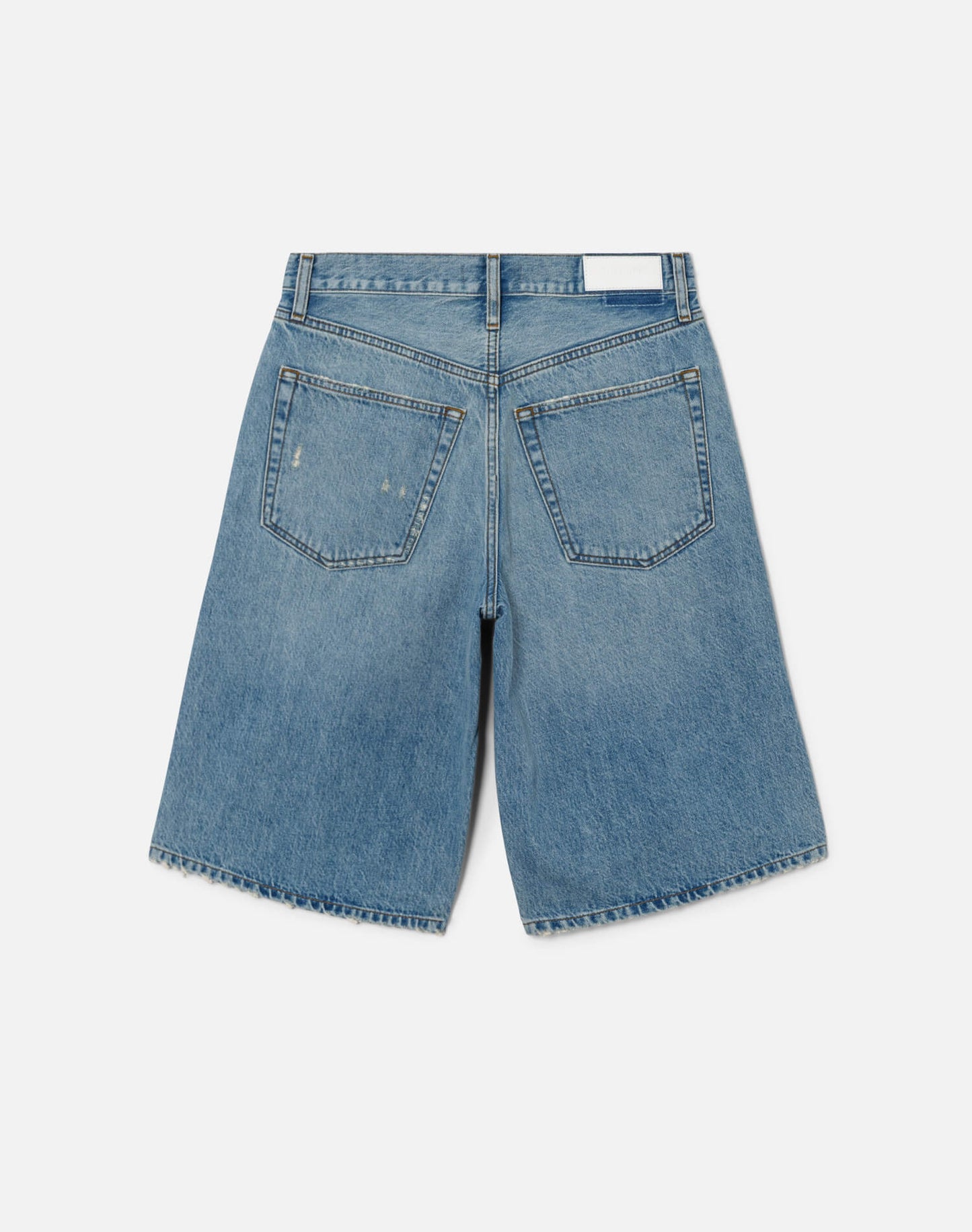 Re/Done Skater Short Aged Worn Blue