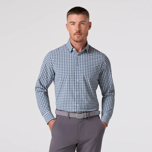 Mizzen + Main Leeward LS Shirt Dark Slate Todos Plaid