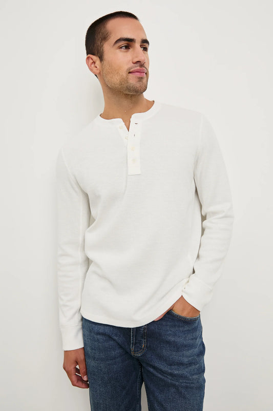 Rails Soto LS Henley Whitecap