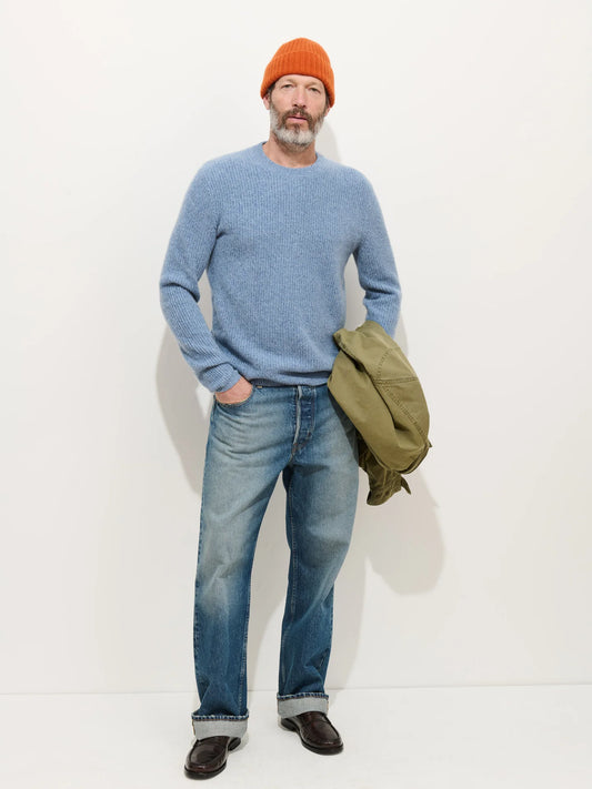 Alex Mill Jordan Sweater in Washed Cashmere Marled Stonewash