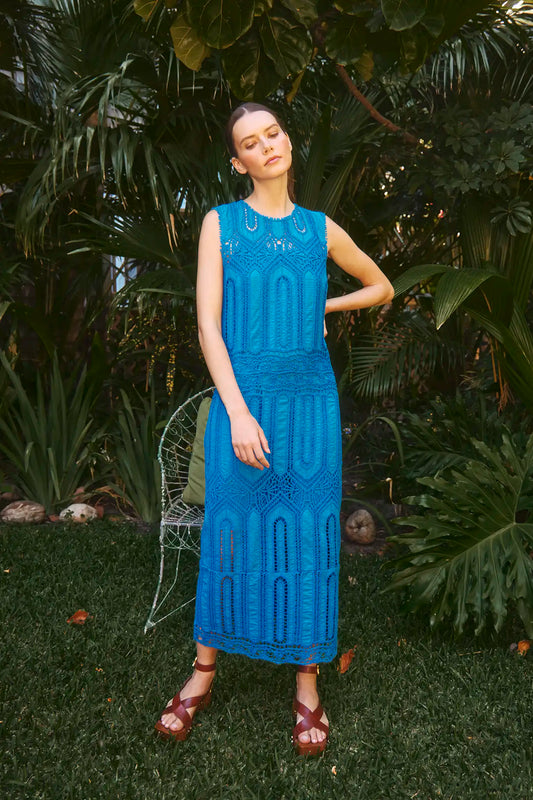 Hunter Bell Stowe Dress French Blue